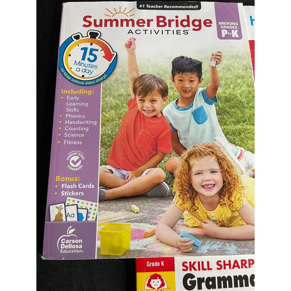 Kindergarten Educational Bundle Summer Bridge Evan-Moor Grammar hand2mind Kit